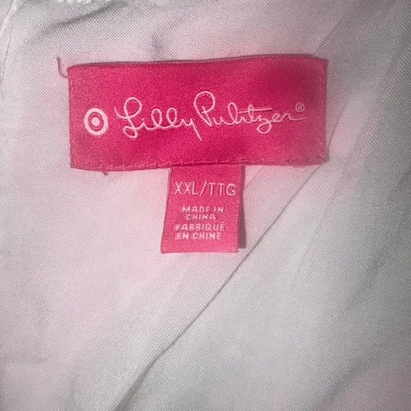 Lilly Pulitzer for Target Nosey Posey Bright Floral Babydoll Tank Sleeveless Top - Picture 7 of 7